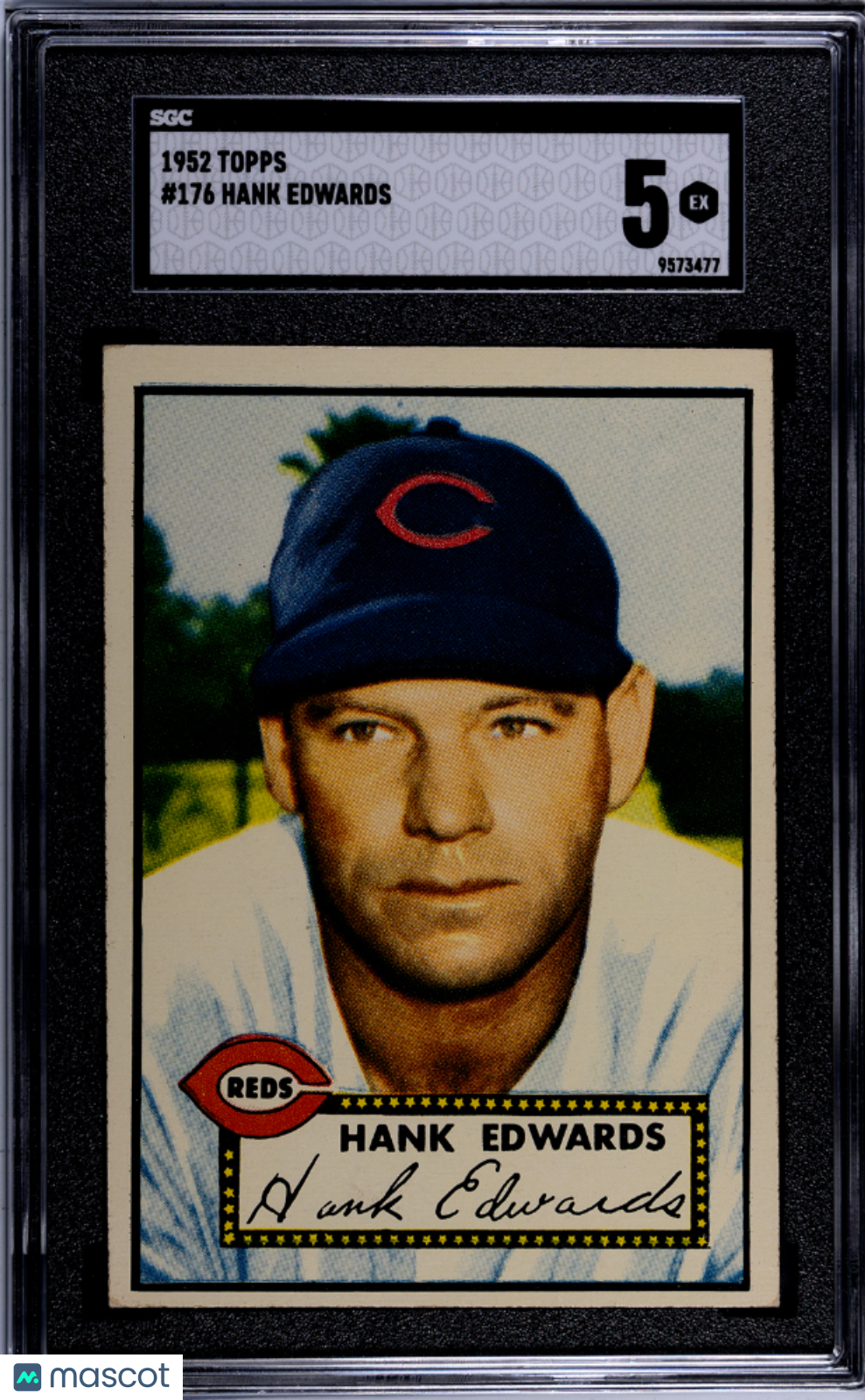1952 Topps Hank Edwards #176 SGC 5