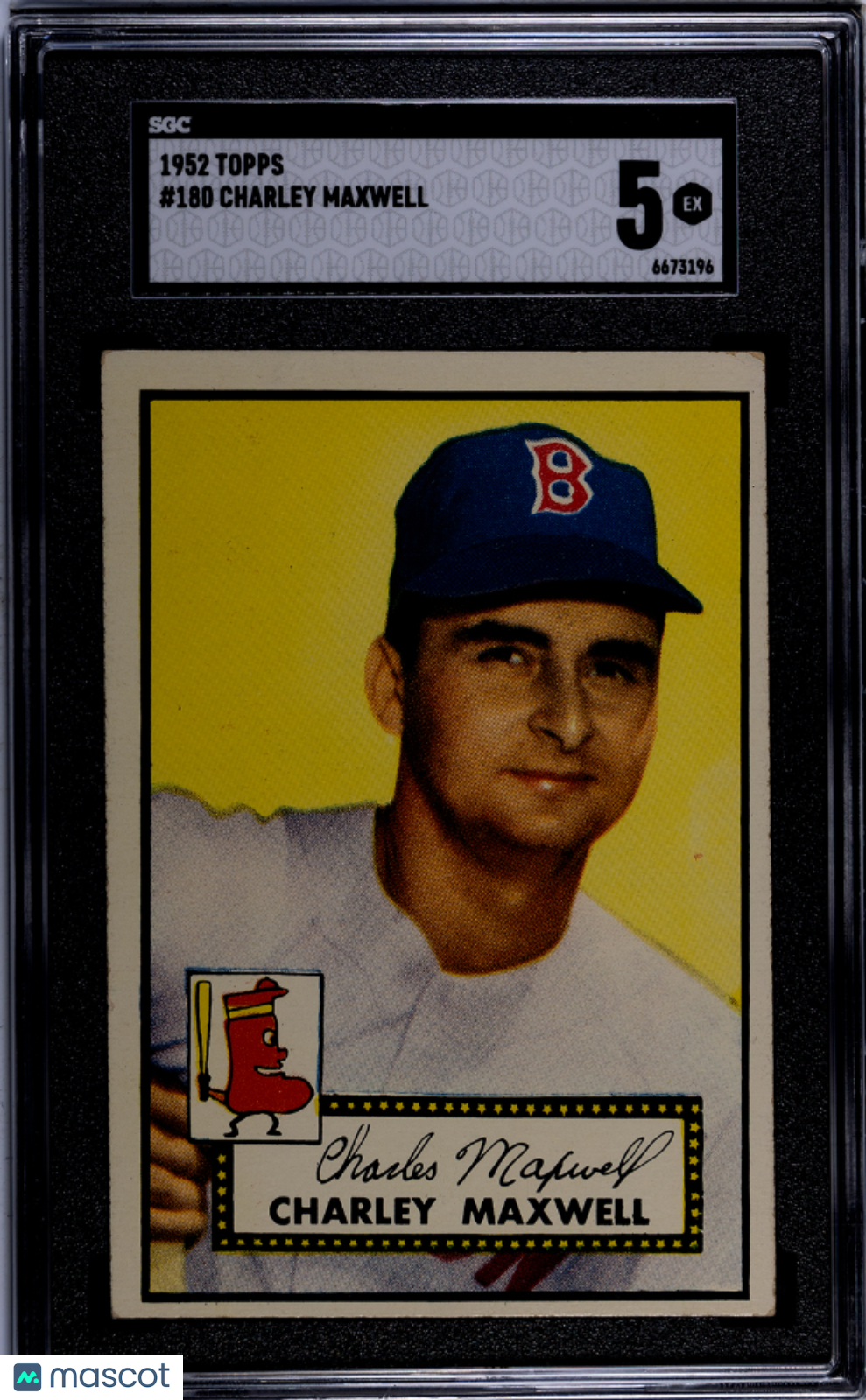 1952 Topps Charley Maxwell #180 SGC 5