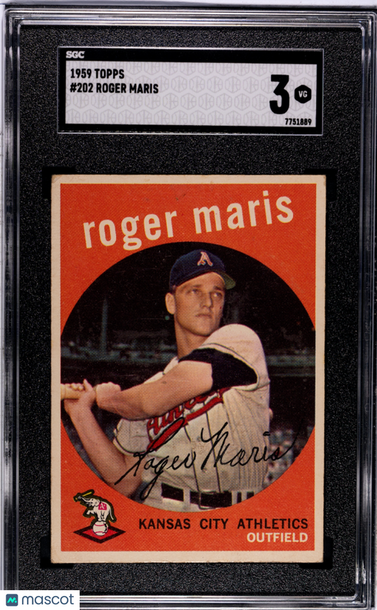1959 Topps Roger Maris #202 SGC 3