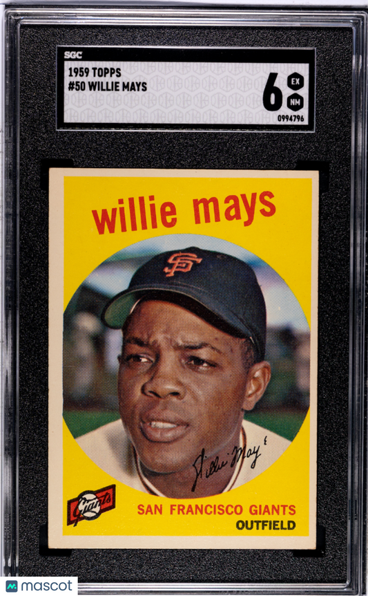 1959 Topps Willie Mays #50 SGC 6