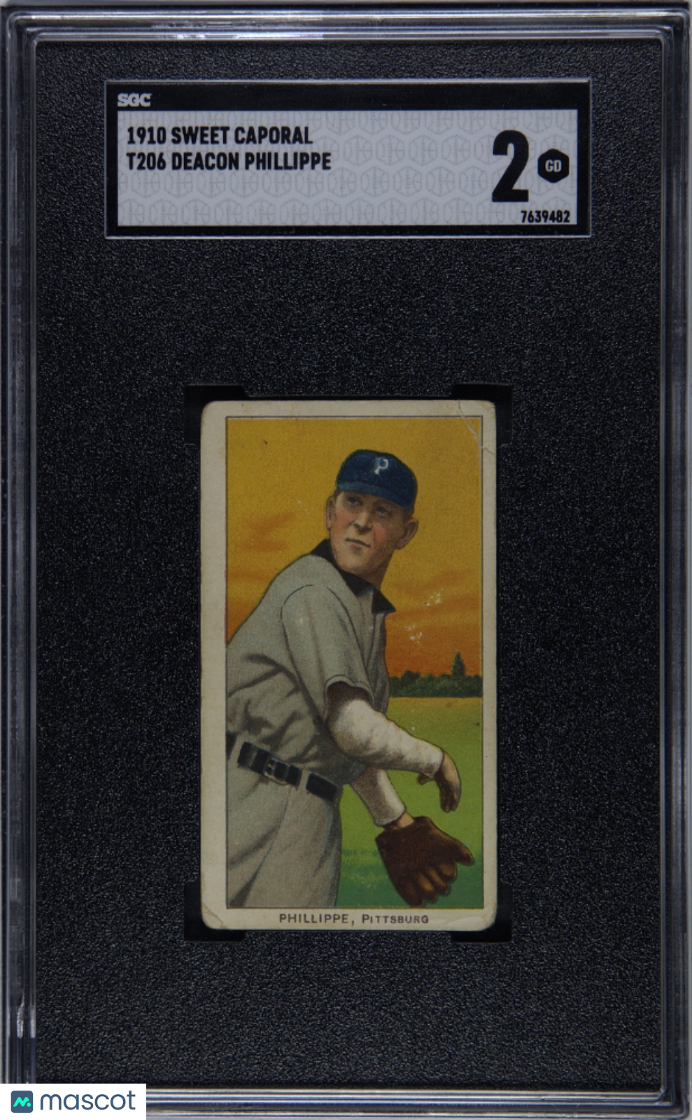 1910 Sweet Caporal (T206) Deacon Phillippe SGC 2