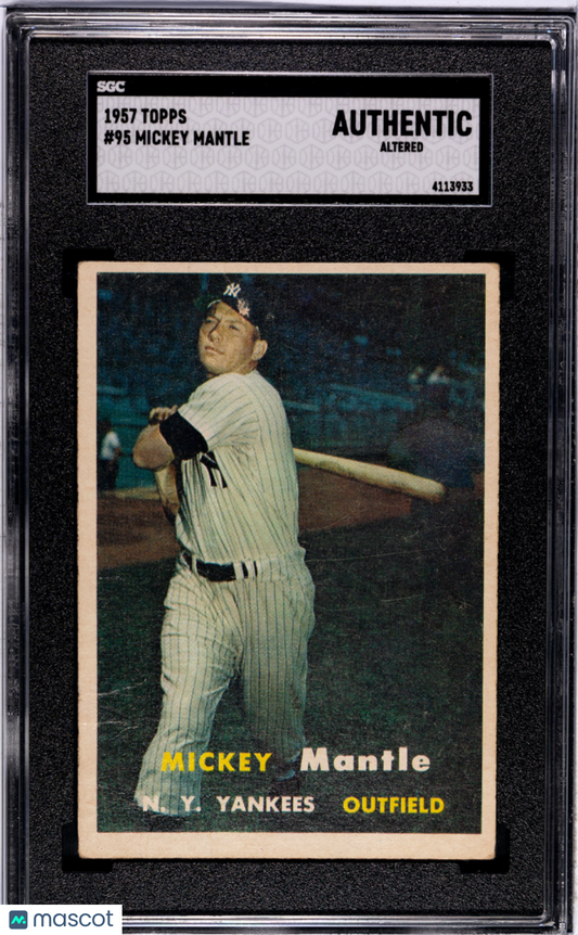 1957 Topps Mickey Mantle #95 SGC A