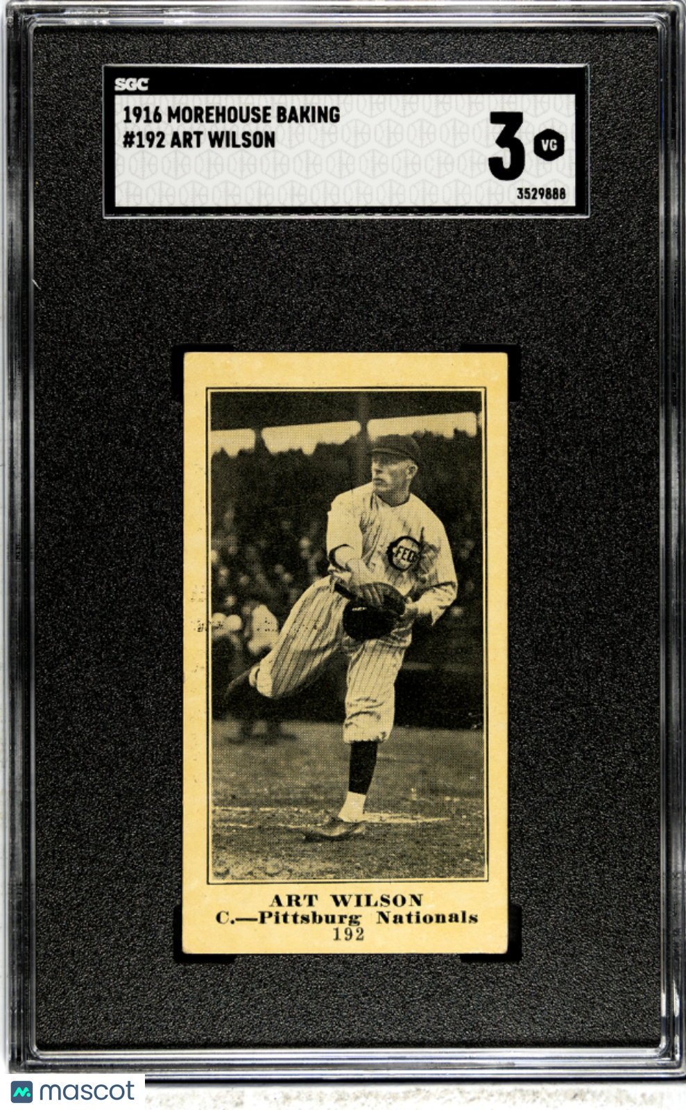 1916 Morehouse Baking Art Wilson #192 SGC 3