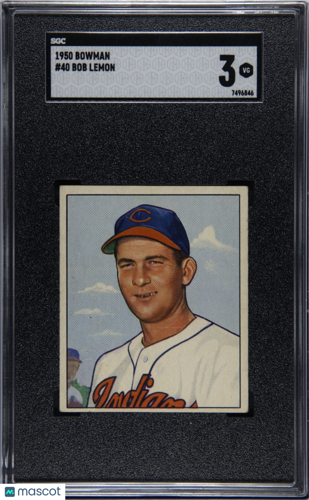 1950 Bowman Bob Lemon #40 SGC 3