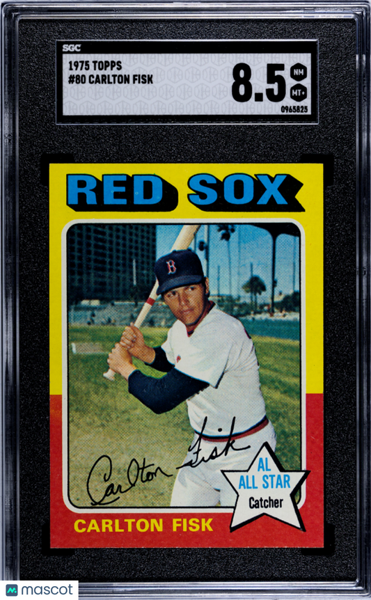 1975 Topps Carlton Fisk #80 SGC 8.5