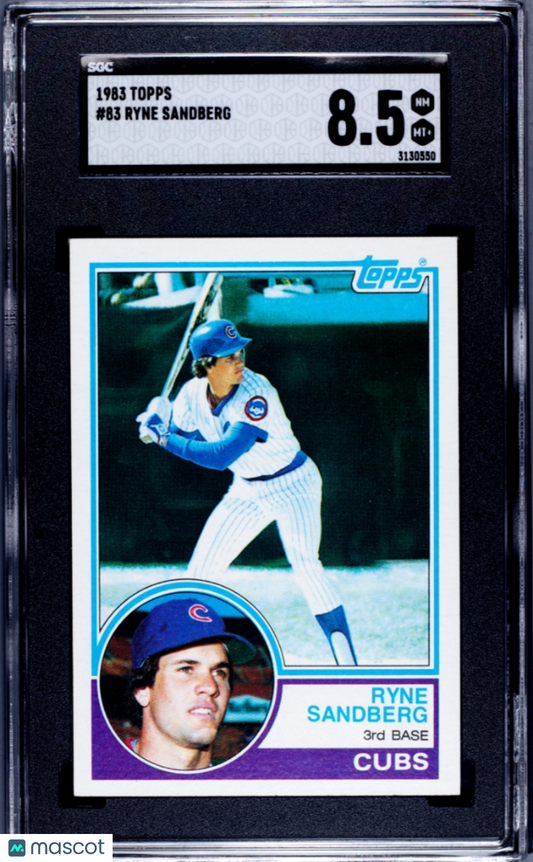 1983 Topps Ryne Sandberg #83 SGC 8.5