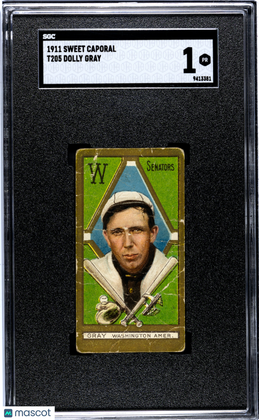 1911 Sweet Caporal (T205) Dolly Gray SGC 1