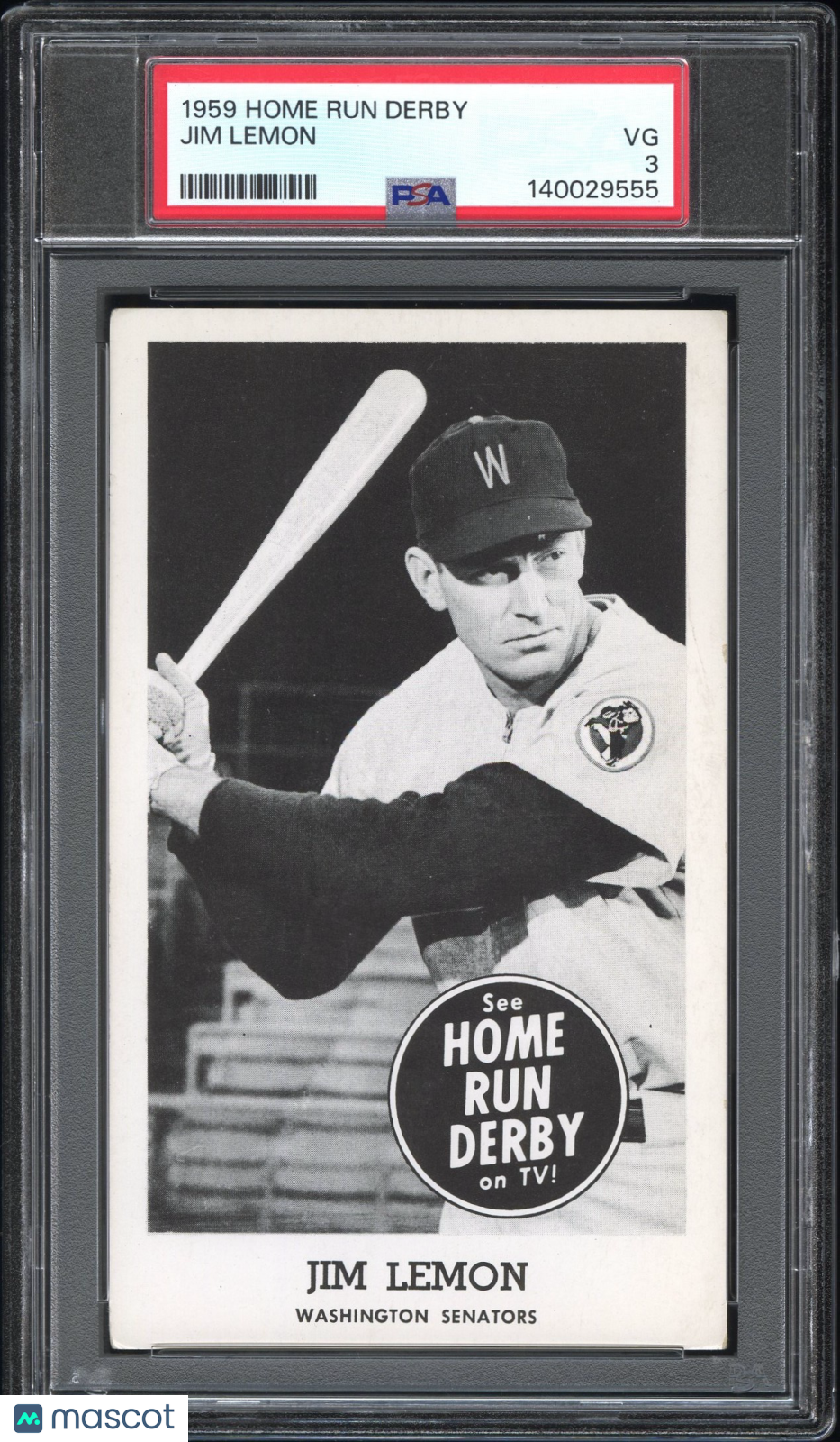 1959 Home Run Derby Jim Lemon PSA 3