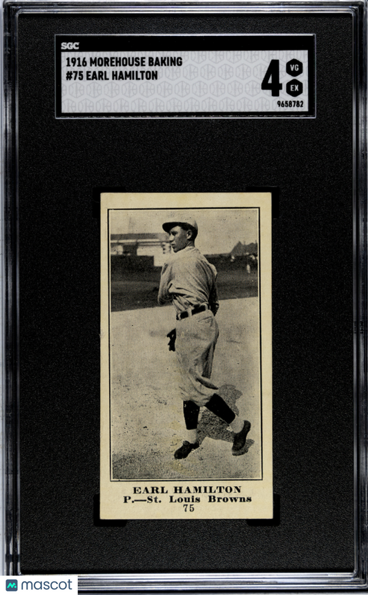 1916 Morehouse Baking Earl Hamilton #75 SGC 4