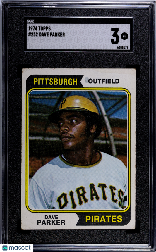 1974 Topps Dave Parker #252 SGC 3
