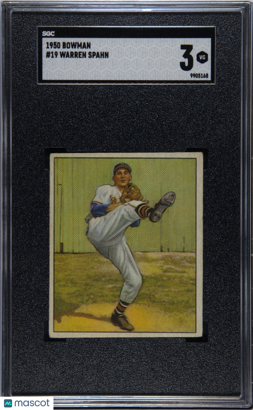 1950 Bowman Warren Spahn #19 SGC 3