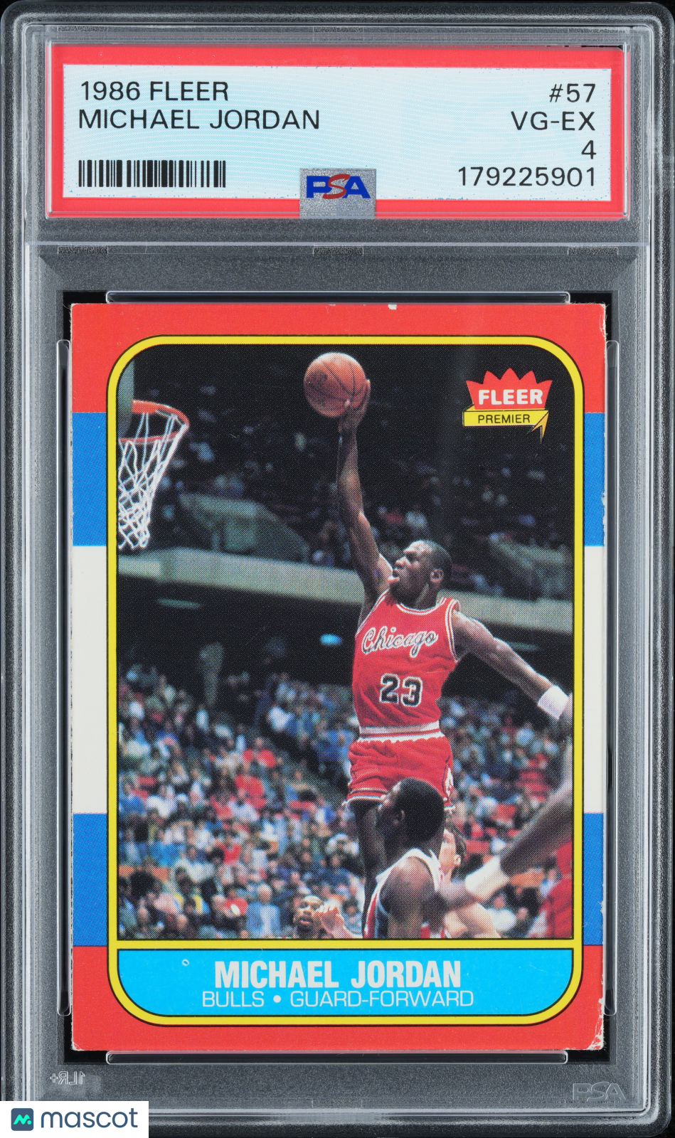 1986 Fleer Michael Jordan #57 PSA 4