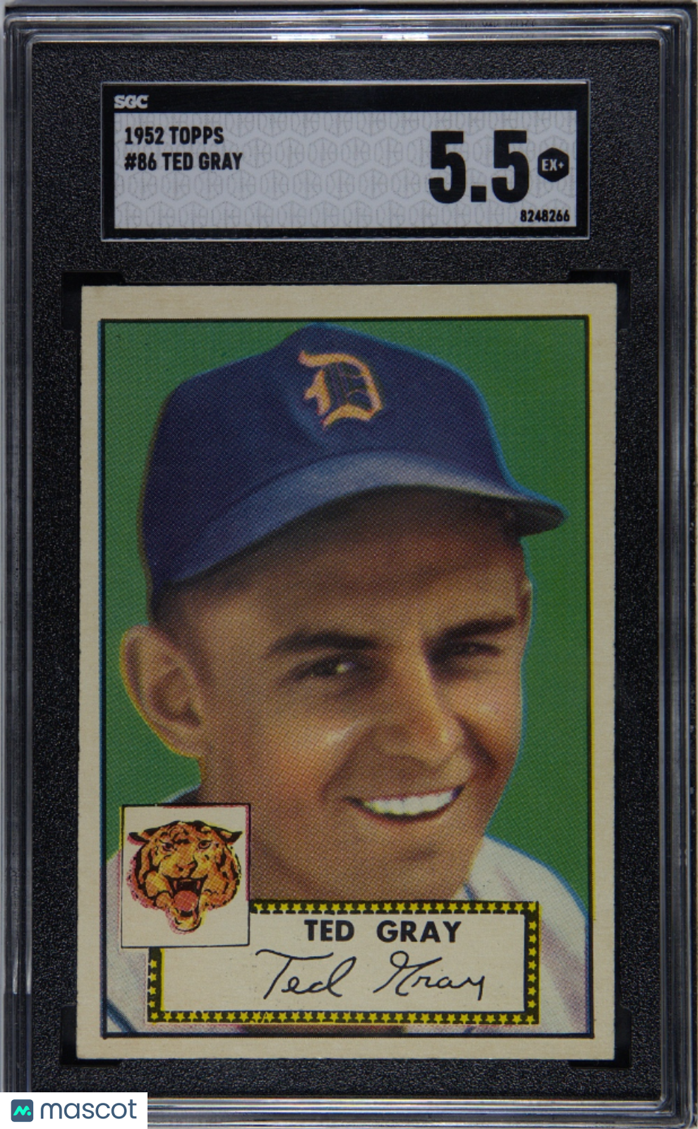 1952 Topps Ted Gray #86 SGC 5.5