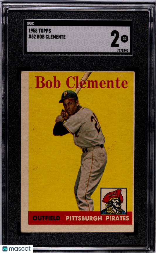1958 Topps Bob Clemente #52 SGC 2