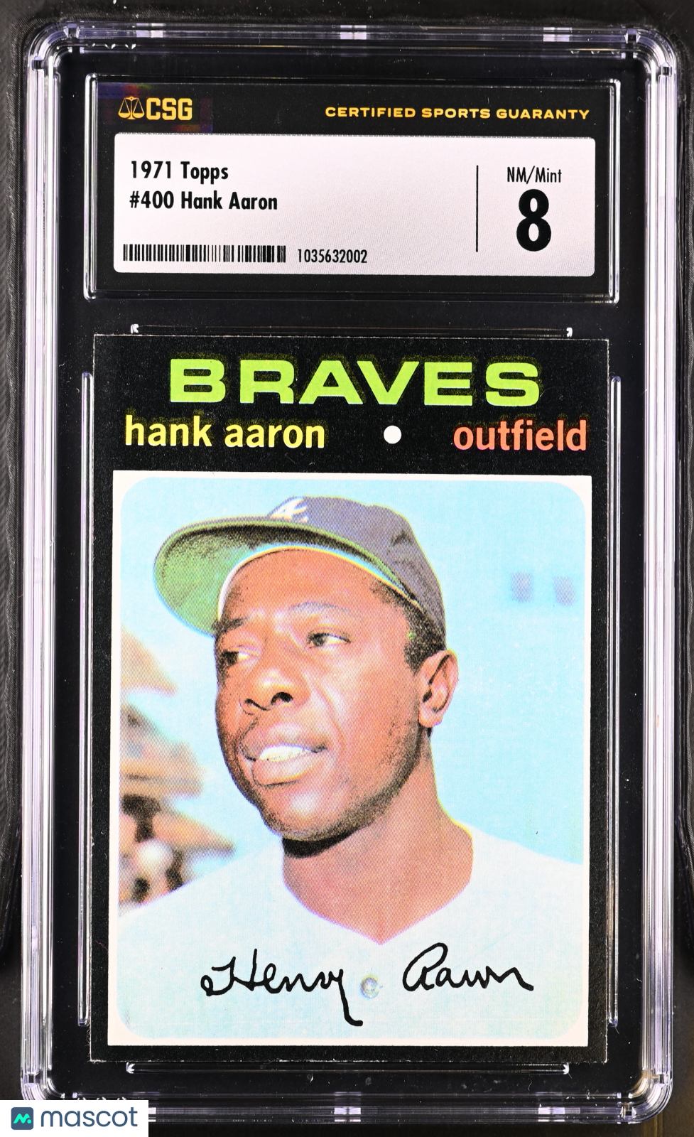 1971 Topps Hank Aaron #400 CGC 8