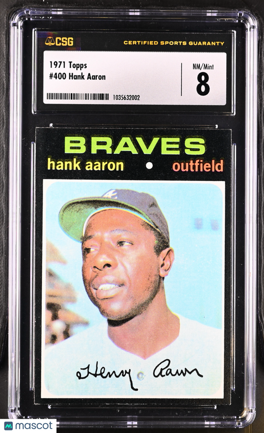 1971 Topps Hank Aaron #400 CGC 8