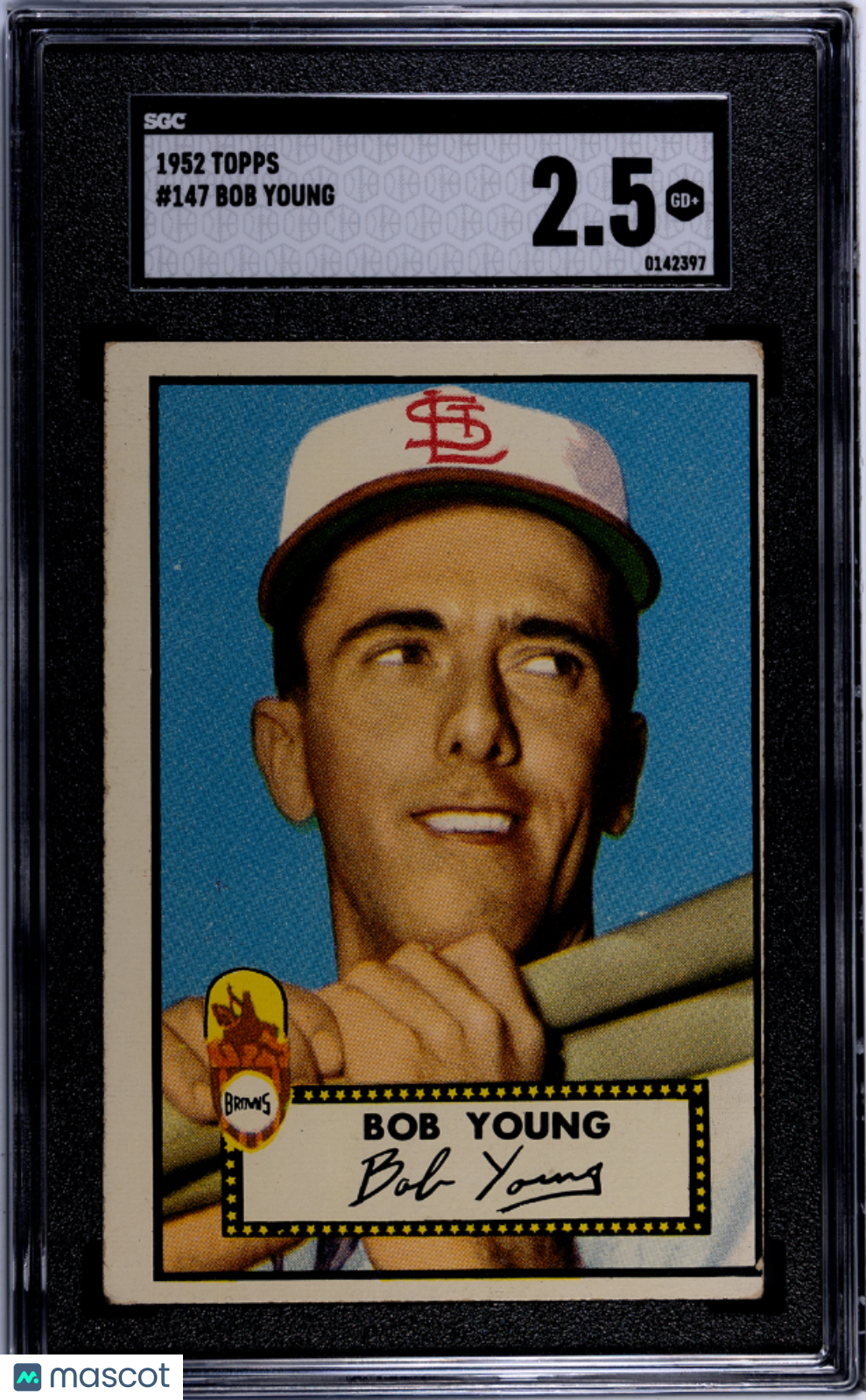 1952 Topps Bob Young #147 SGC 2.5