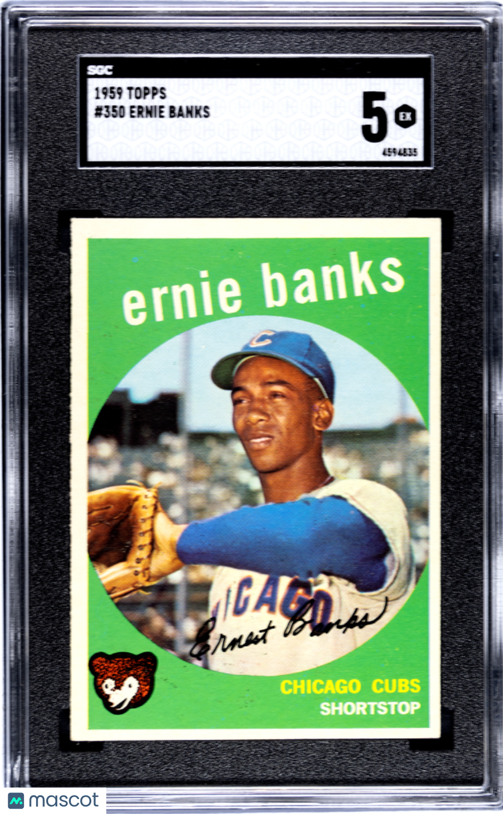 1959 Topps Ernie Banks #350 SGC 5