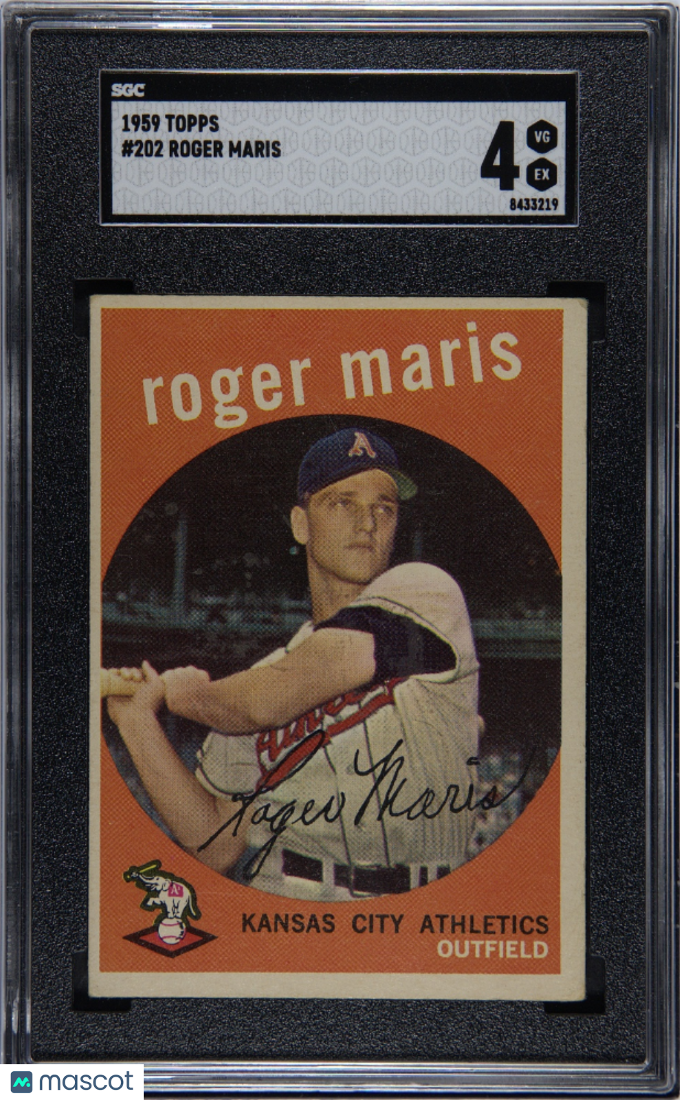 1959 Topps Roger Maris #202 SGC 4
