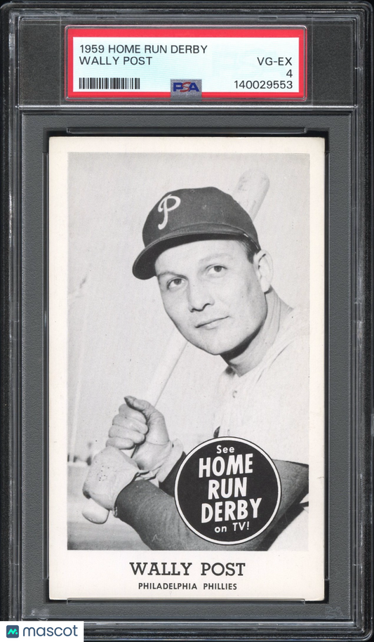 1959 Home Run Derby Wally Post PSA 4