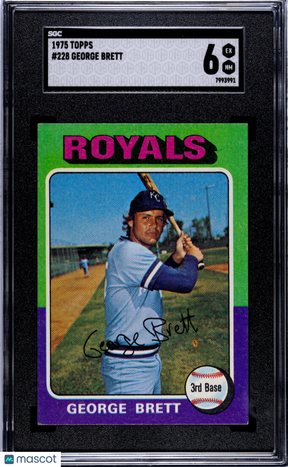 1975 Topps George Brett #228 SGC 6