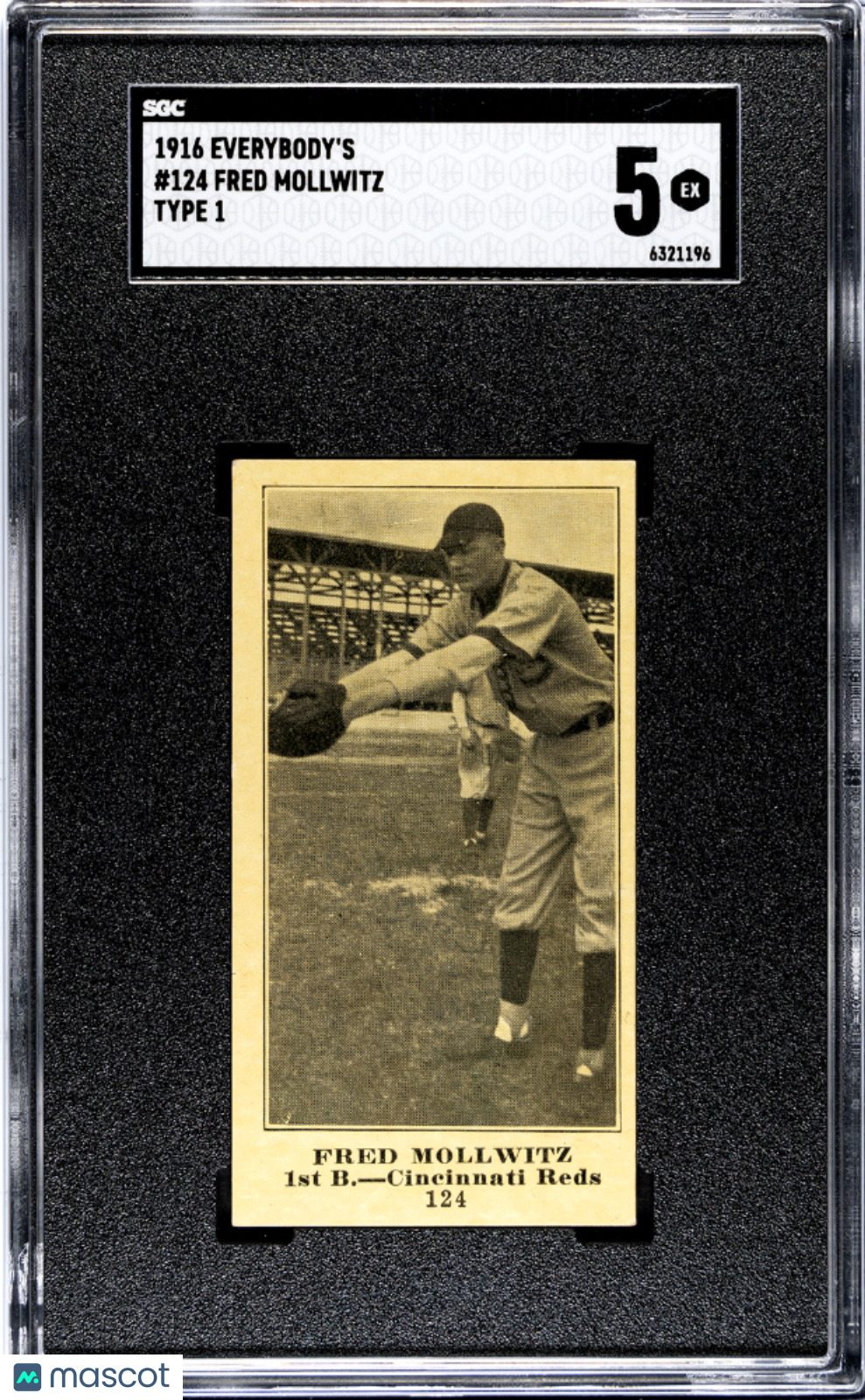 1916 Everybody's Fred Mollwitz #124 Type SGC 5