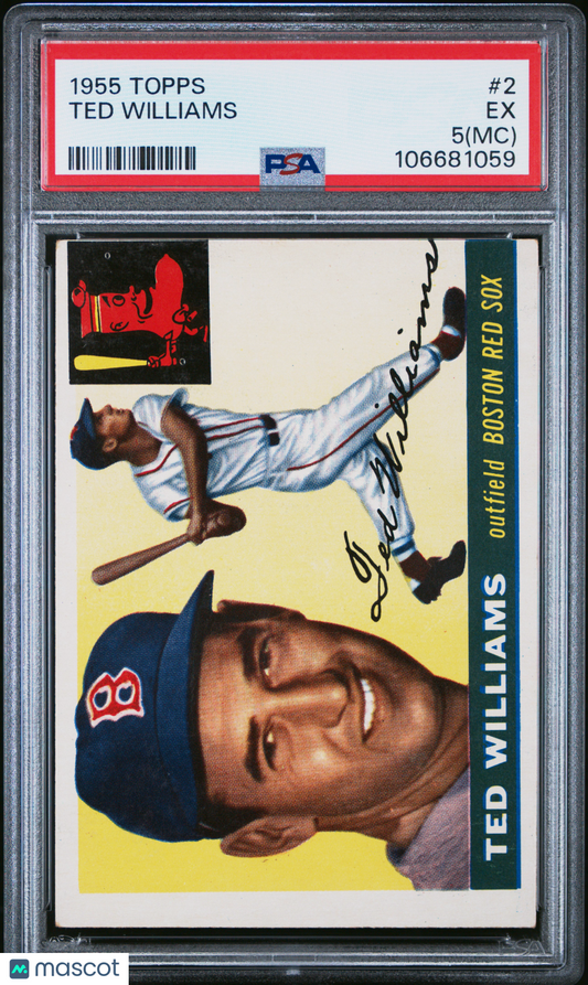 1955 Topps Ted Williams #2 MC PSA 5