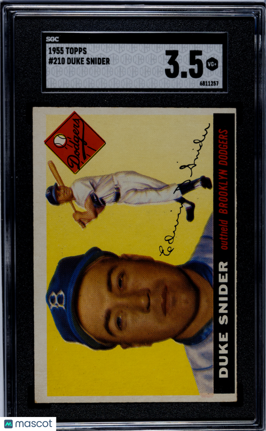 1955 Topps Duke Snider #210 SGC 3.5