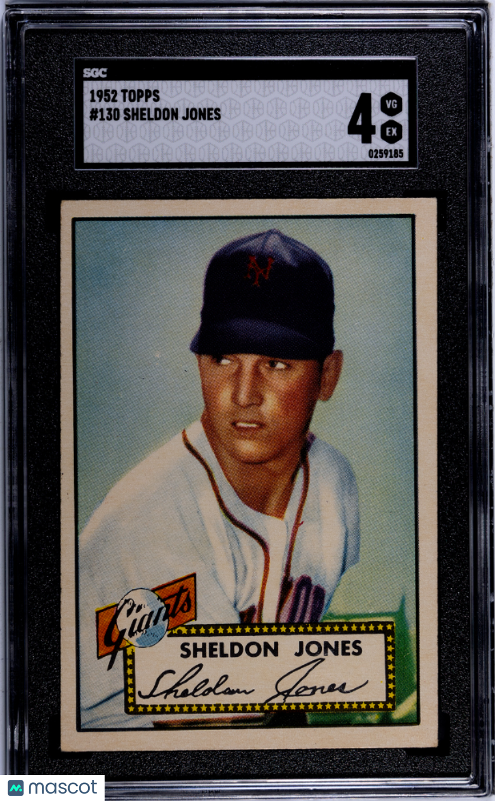 1952 Topps Sheldon Jones #130 SGC 4