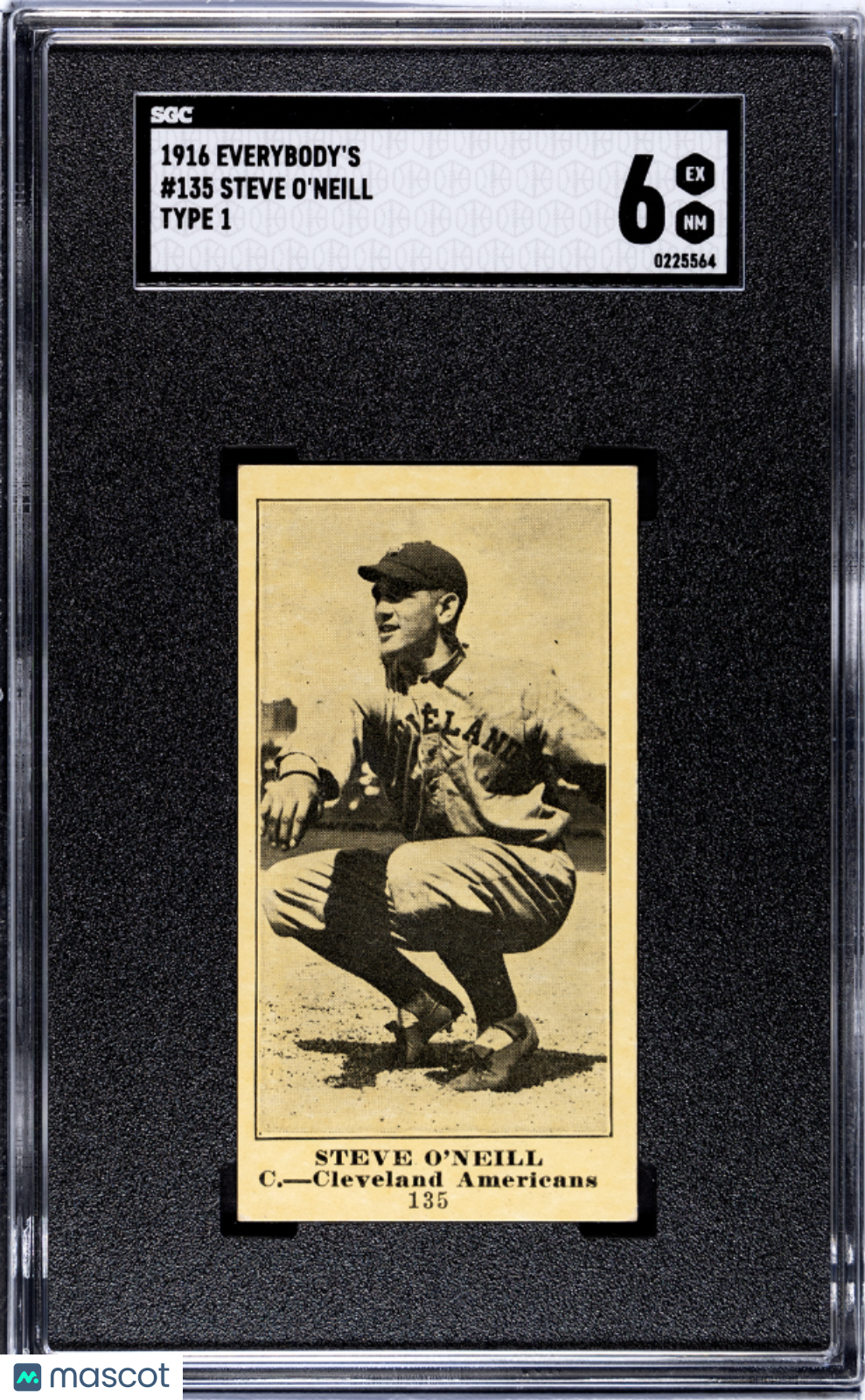 1916 Everybody's Steve O'neill #135 Type SGC 6