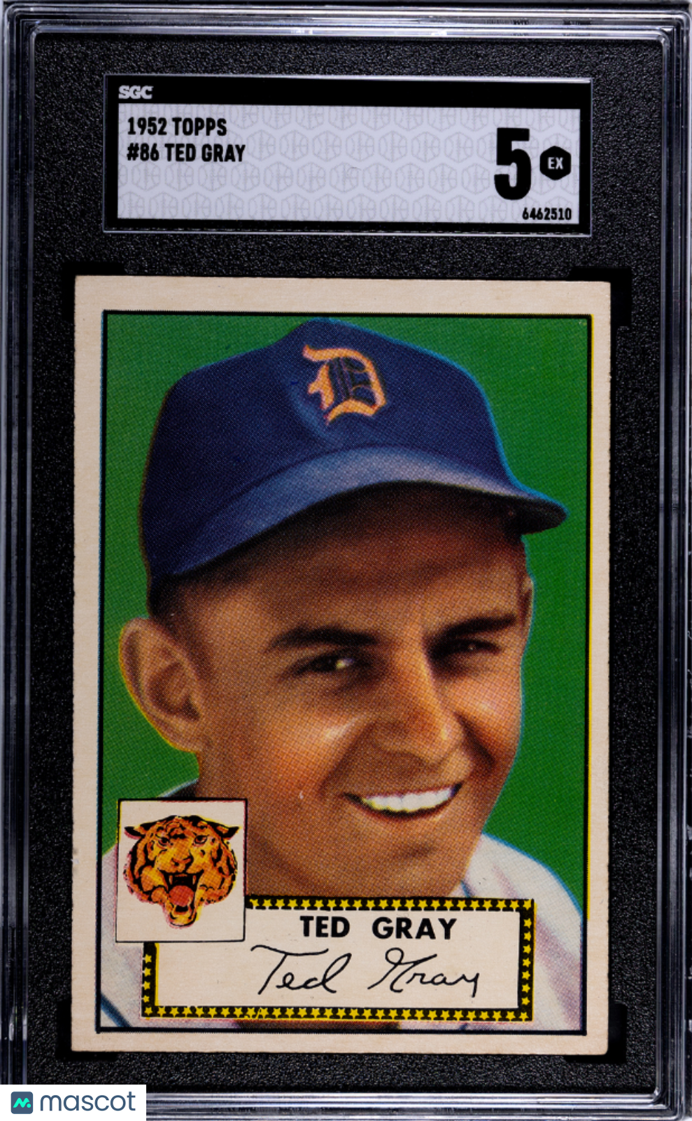 1952 Topps Ted Gray #86 SGC 5