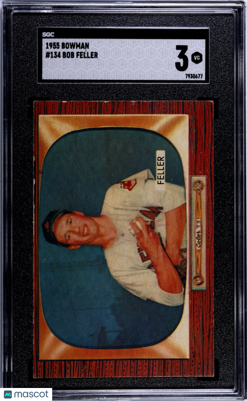 1955 Bowman Bob Feller #134 SGC 3