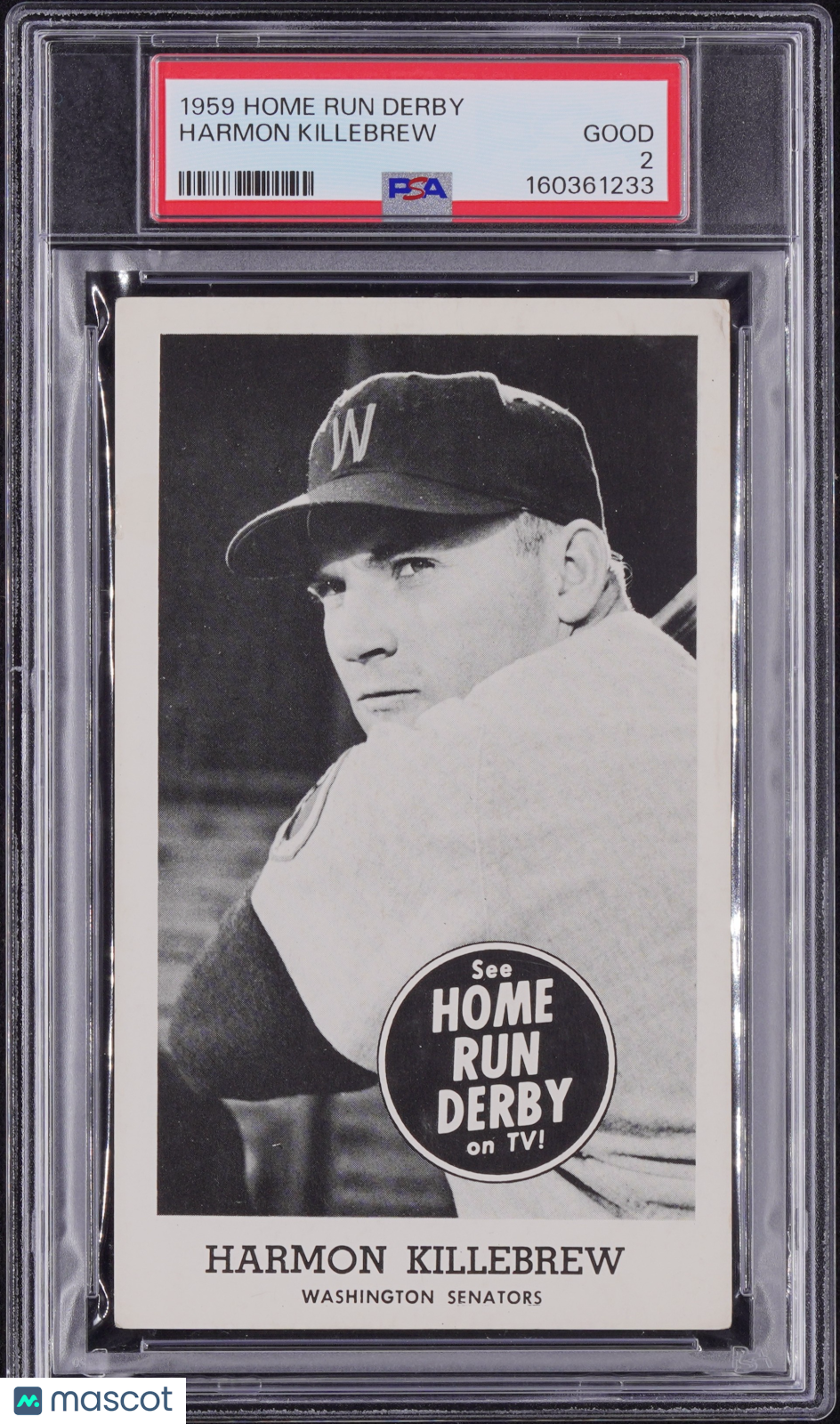 1959 Home Run Derby Harmon Killebrew PSA 2