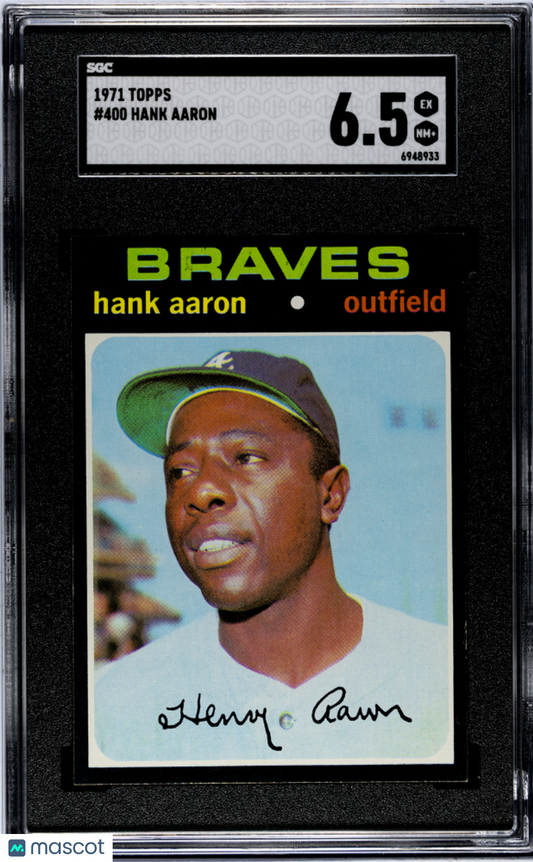 1971 Topps Hank Aaron #400 SGC 6.5