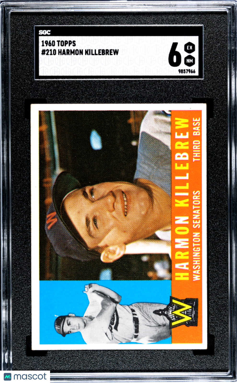 1960 Topps Harmon Killebrew #210 SGC 6