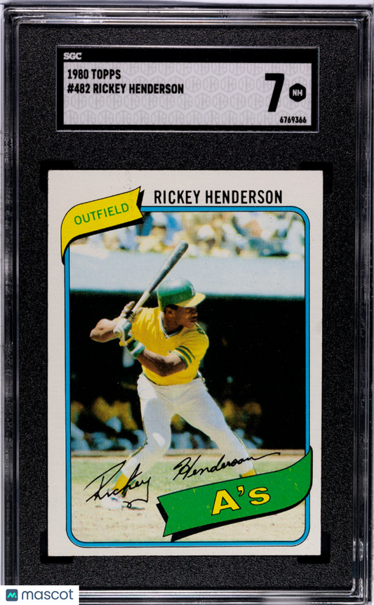 1980 Topps Rickey Henderson #482 SGC 7