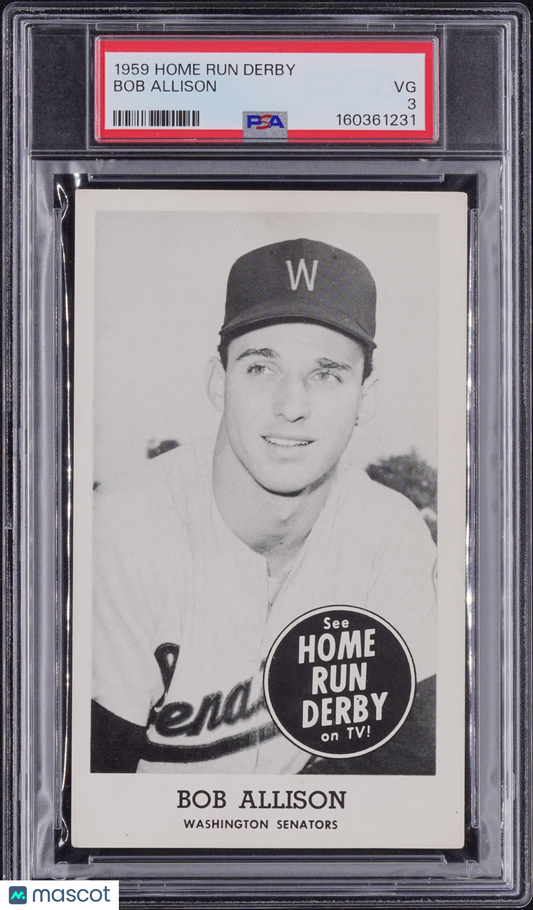 1959 Home Run Derby Bob Allison PSA 3