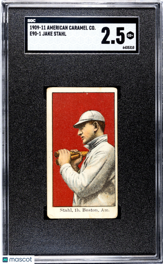 1909 American Caramel Co. (E90-1) Jake Stahl SGC 2.5