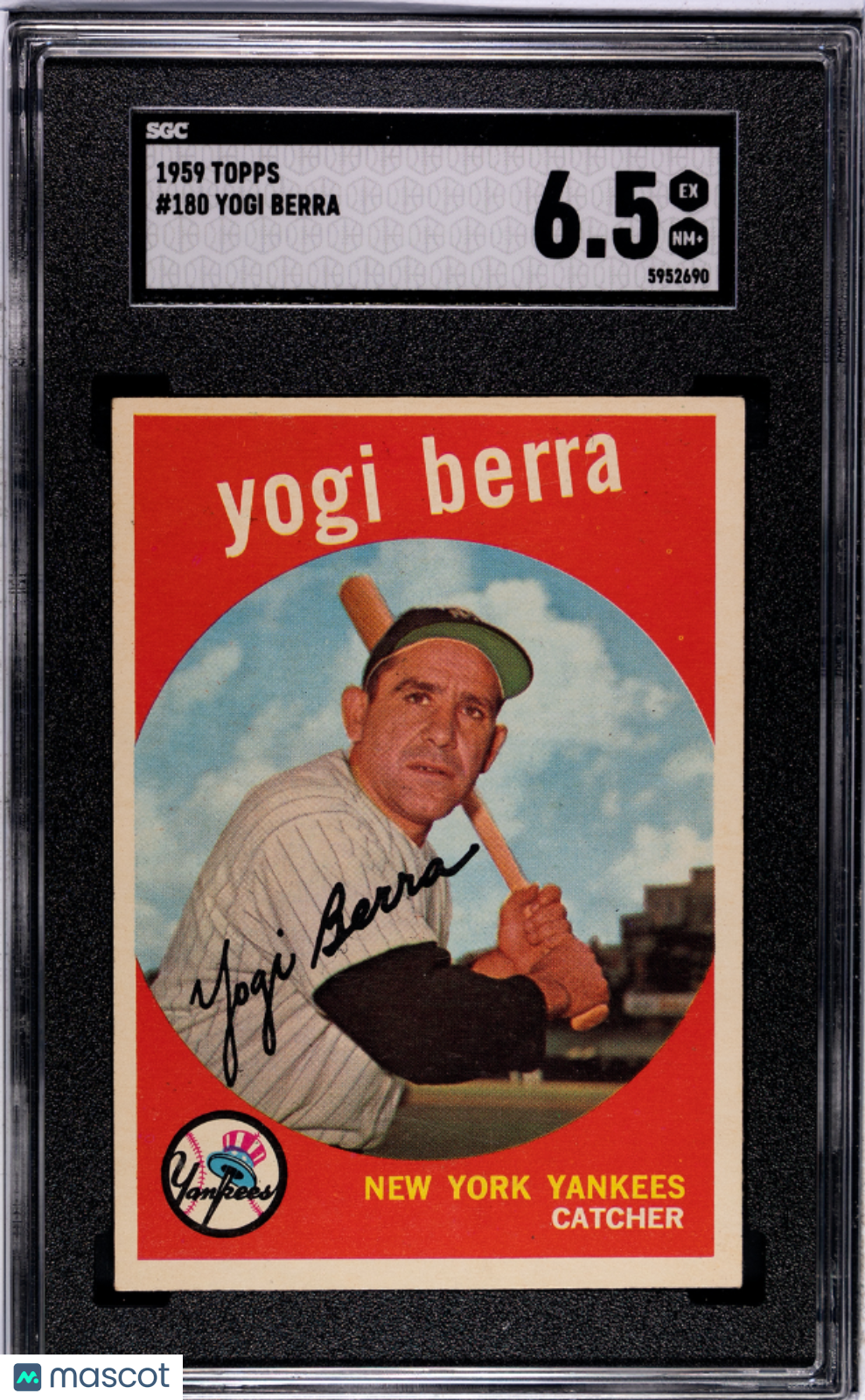 1959 Topps Yogi Berra #180 SGC 6.5