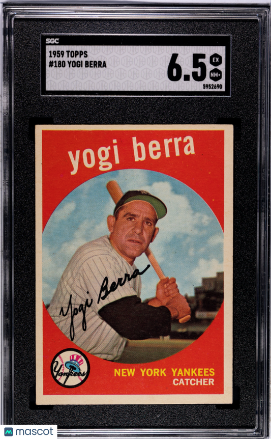 1959 Topps Yogi Berra #180 SGC 6.5