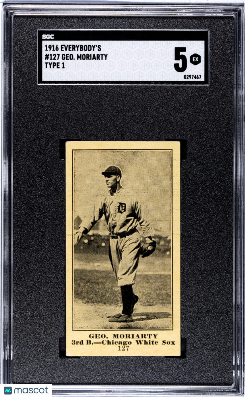 1916 Everybody's Geo. Moriarty #127 Type SGC 5