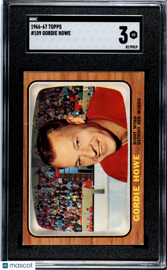 1966 Topps Gordie Howe #109 SGC 3