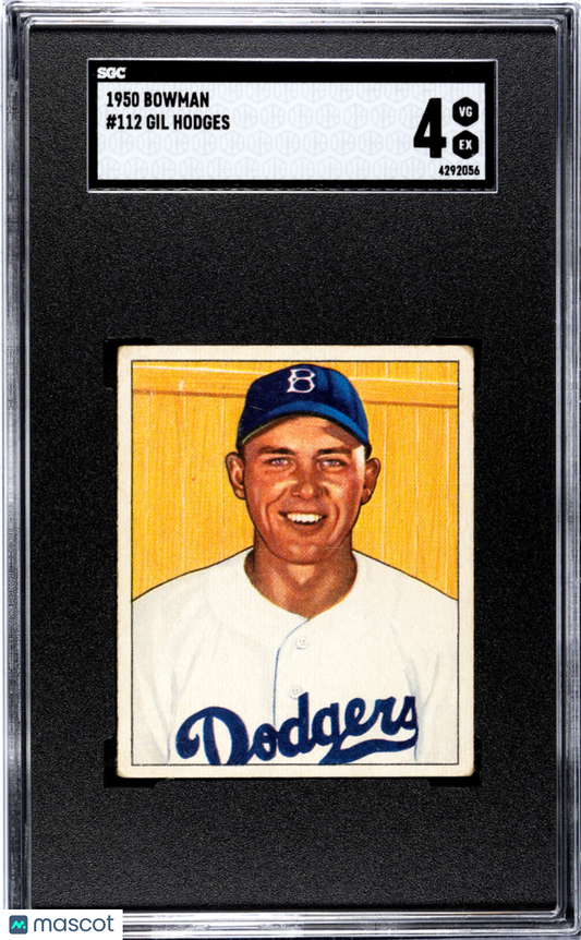 1950 Bowman Gil Hodges #112 SGC 4