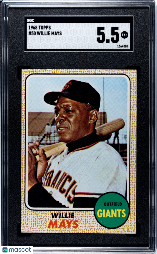 1968 Topps Willie Mays #50 SGC 5.5