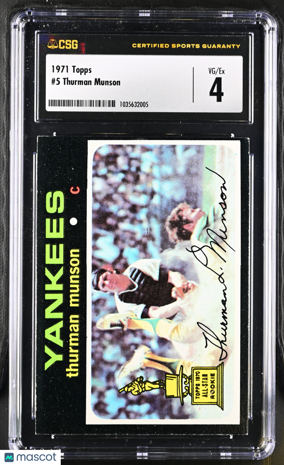 1971 Topps Thurman Munson #5 CGC 4