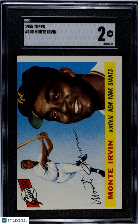 1955 Topps Monte Irvin #100 SGC 2