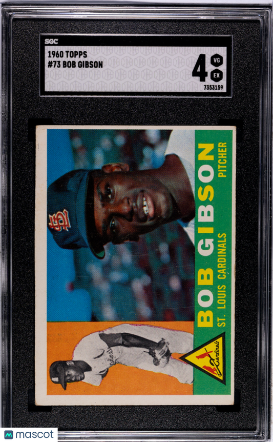 1960 Topps Bob Gibson #73 SGC 4