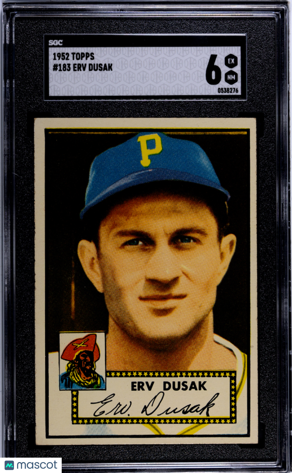 1952 Topps Erv Dusak #183 SGC 6