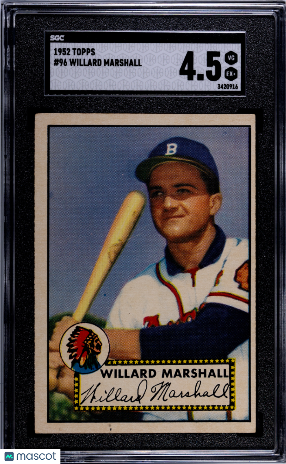 1952 Topps Willard Marshall #96 SGC 4.5