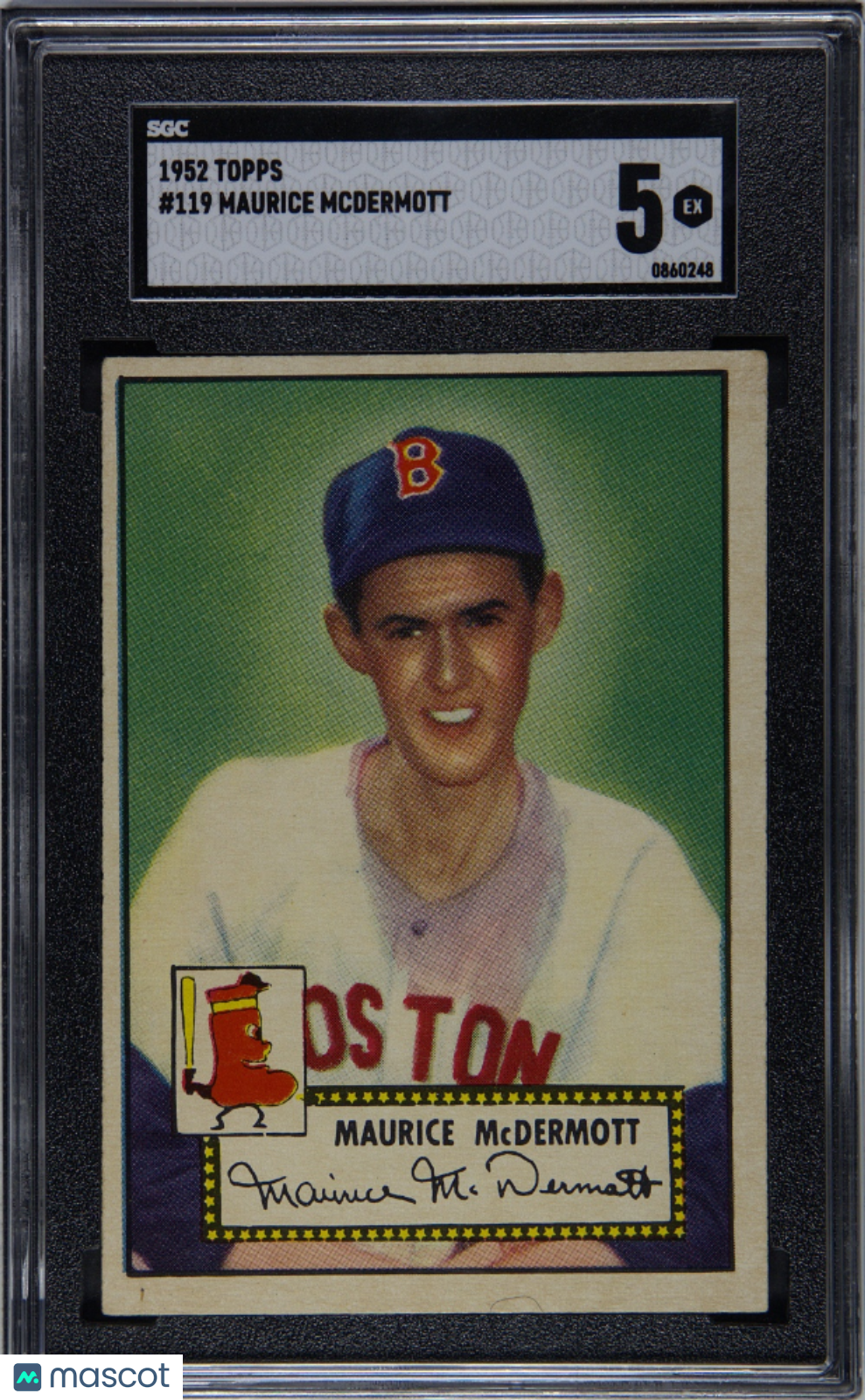 1952 Topps Maurice Mcdermott #119 SGC 5